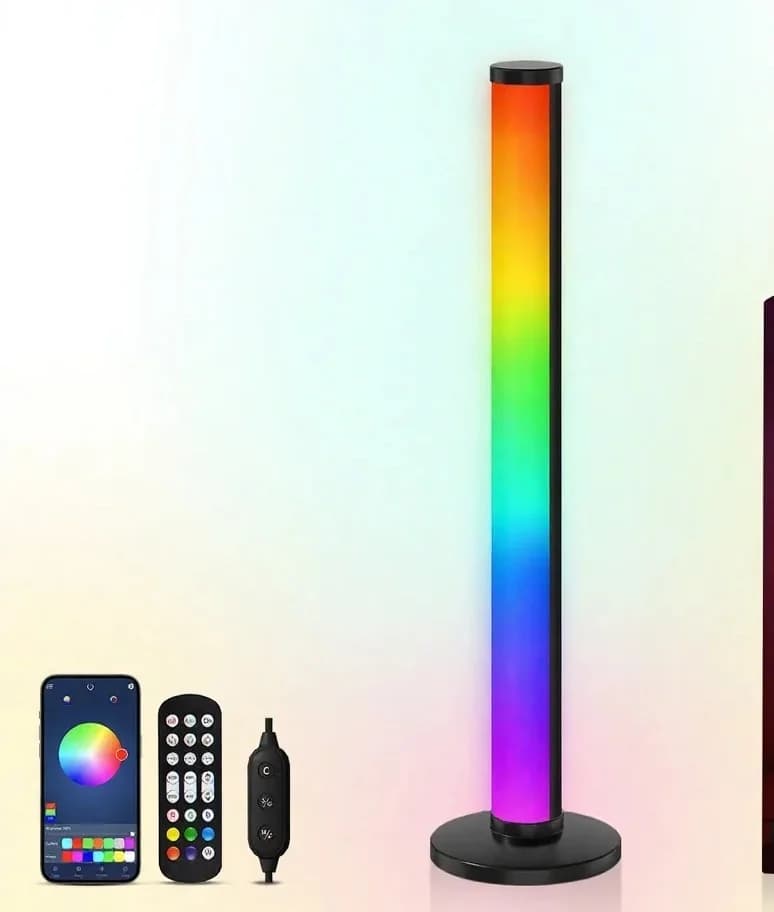 מנורת שולחן LED RGB רגישה לסאונד עם שליטה באפליקציה