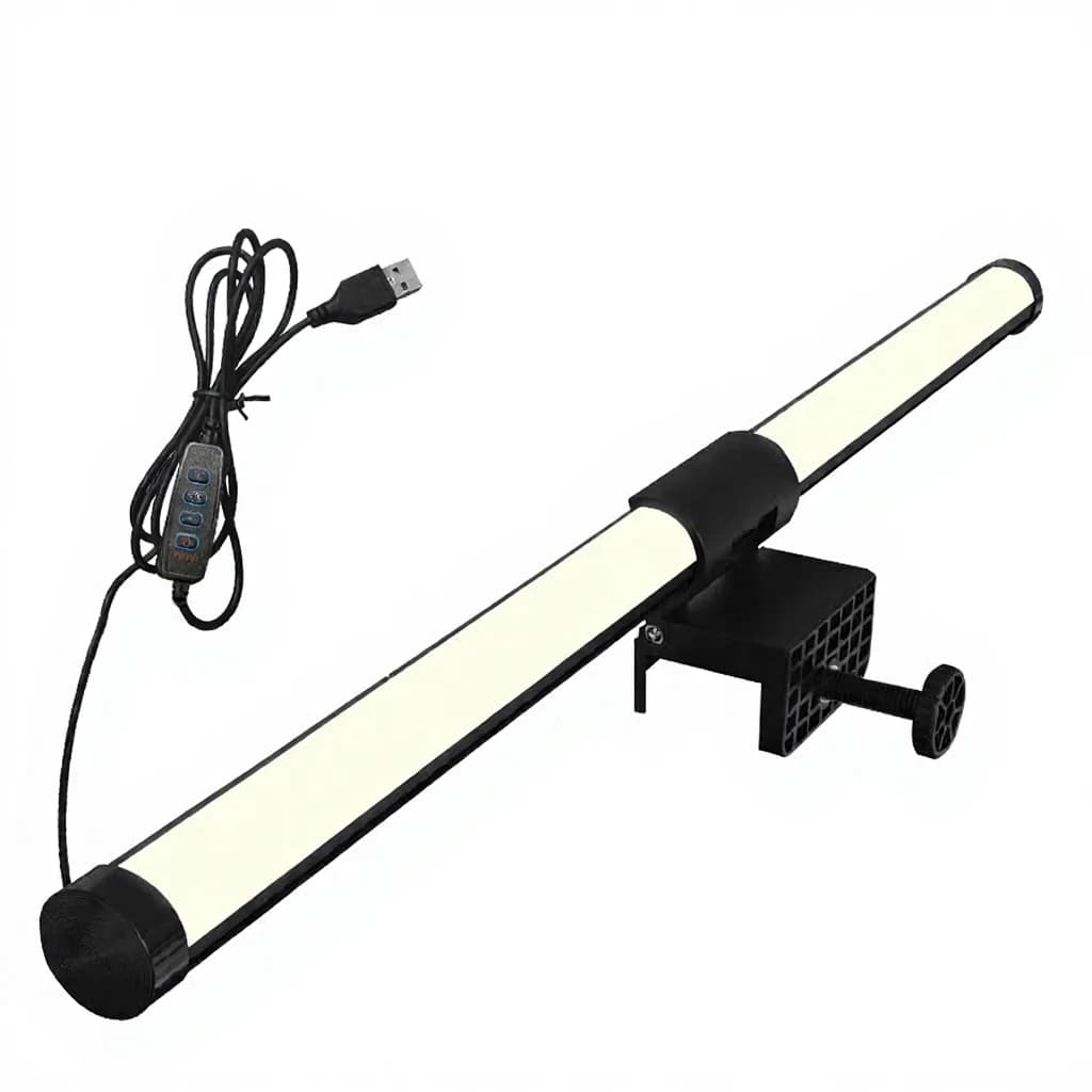 בר תאורה LED למסך מחשב, מופעל USB, למשרד ולשולחן עבודה