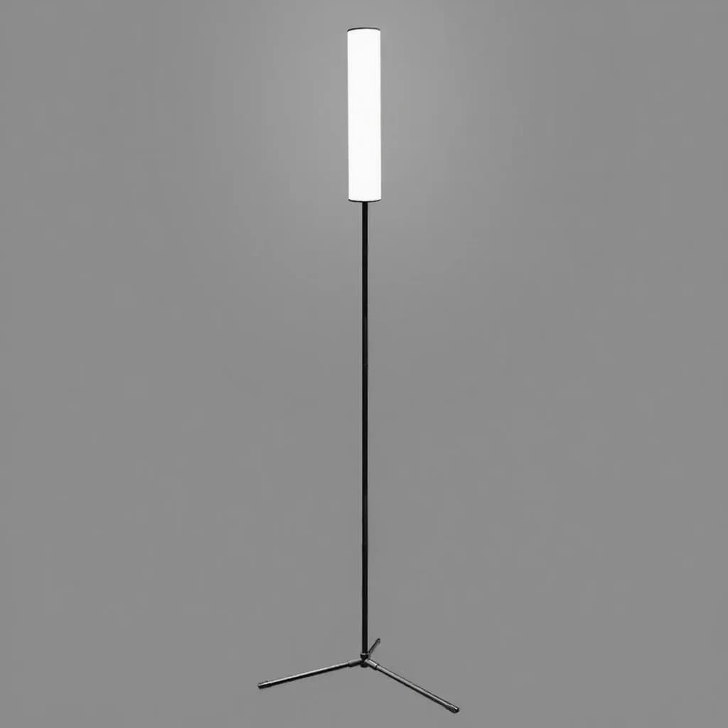 מנורת רצפה LED מתכווננת בגובה עם בסיס חצובה ו-3 מצבי צבע