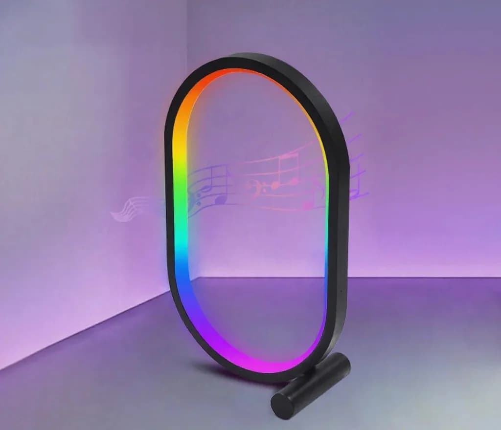 מנורת שולחן RGB עם סנכרון מוזיקה ושליטה באפליקציה