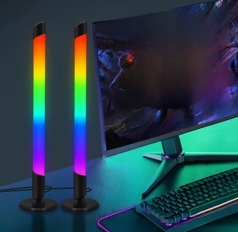 תאורת אווירה RGB לסנכרון מוזיקה USB לשולחן עבודה