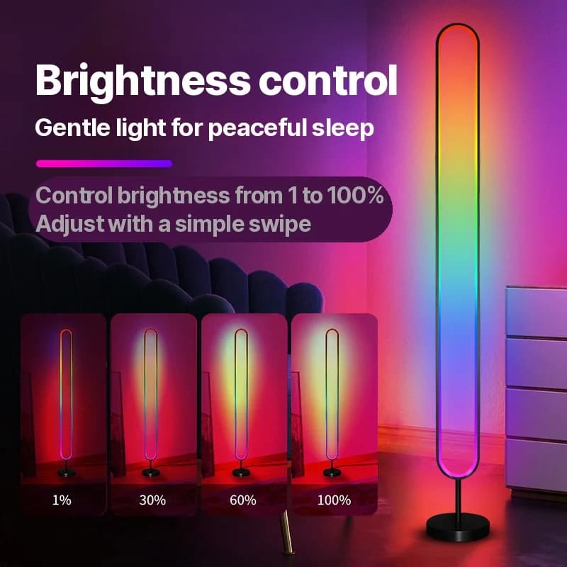 תאורת אווירה LED RGB מופעלת קול עם שליטה באפליקציה