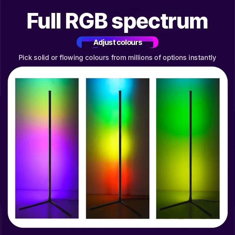 מנורת עמוד RGB עם סנכרון מוזיקה, שלט ושליטה באפליקציה