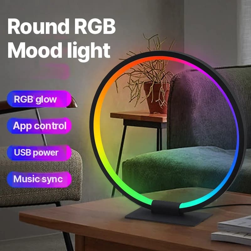 מנורת לילה LED RGB עם סנכרון מוזיקה