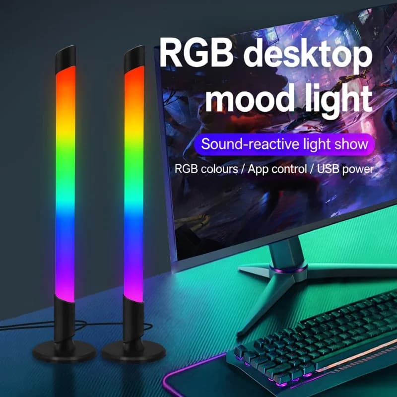 תאורת אווירה RGB לסנכרון מוזיקה USB לשולחן עבודה