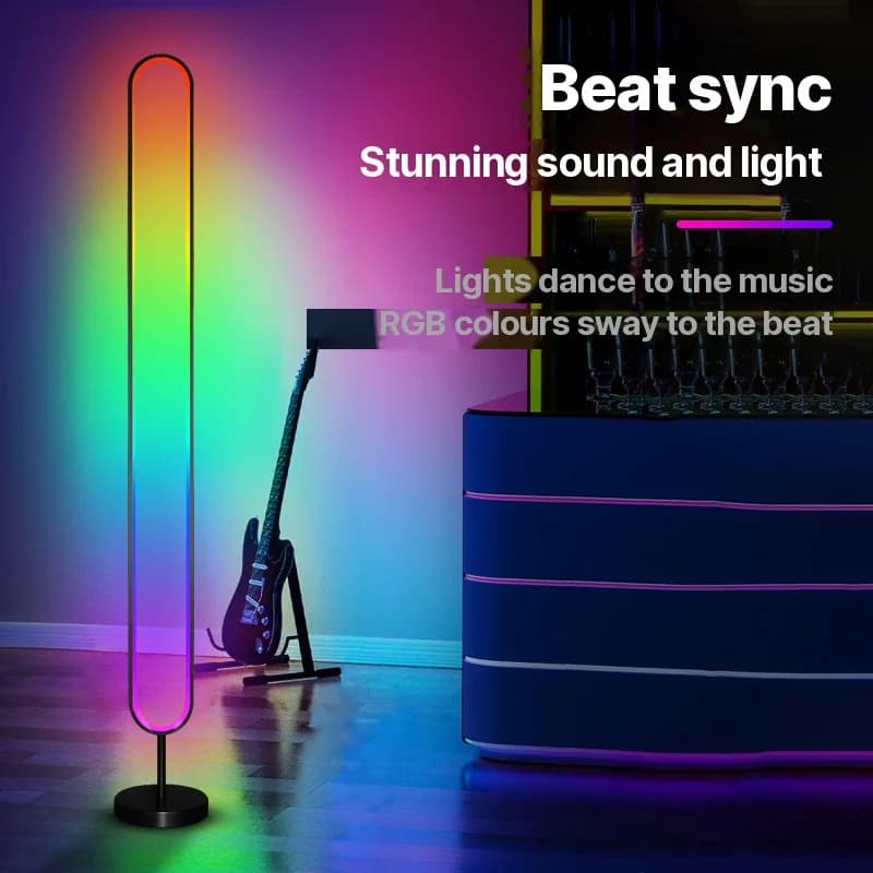 תאורת אווירה LED RGB מופעלת קול עם שליטה באפליקציה